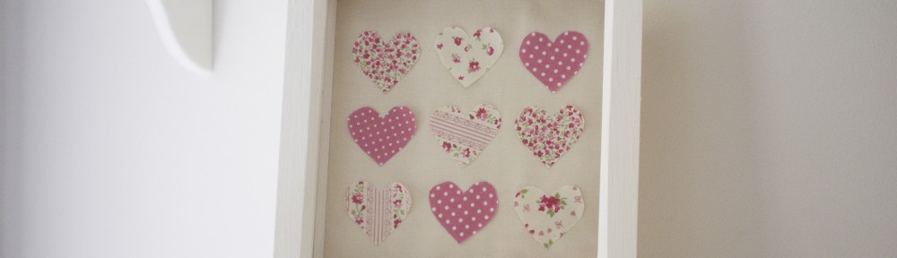 framed hand made heart picture
by cocomamastyle