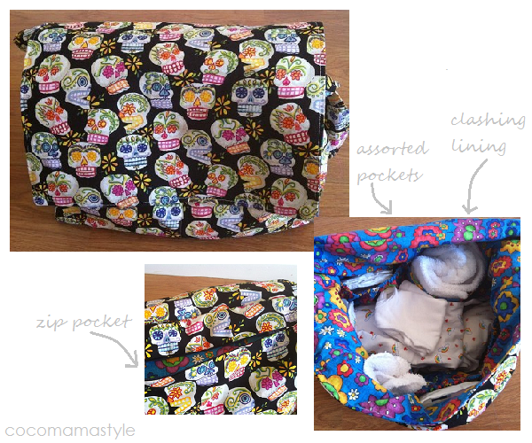 DIY change bag | nappy bag | Diaper bag | CocoMamaStyle