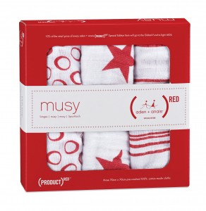 (Red) Aden + Anais musy gift set prize | cocomamastyle