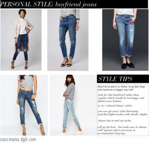 Style solutions: boyfriend jeans to suit an apple shape