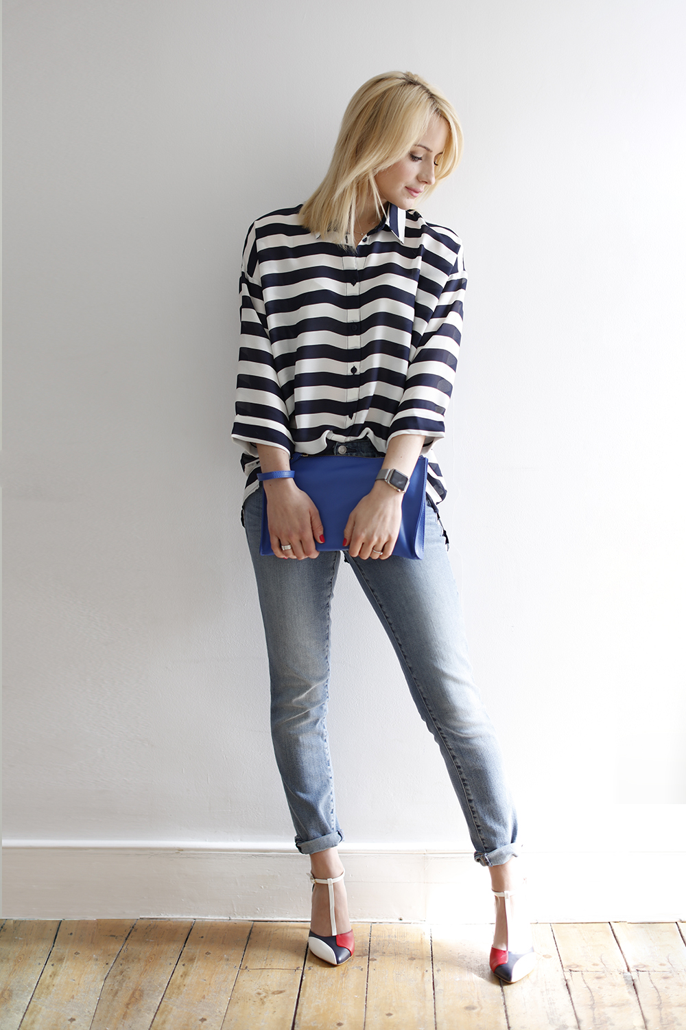 CocoMamaStyle blog | outfit of the day | stripe shirt | girlfriend jeans2