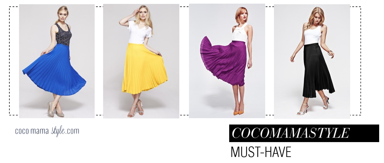 MUST HAVE PLEATED MIDI SKIRT  | cocomamastyle | hot squash